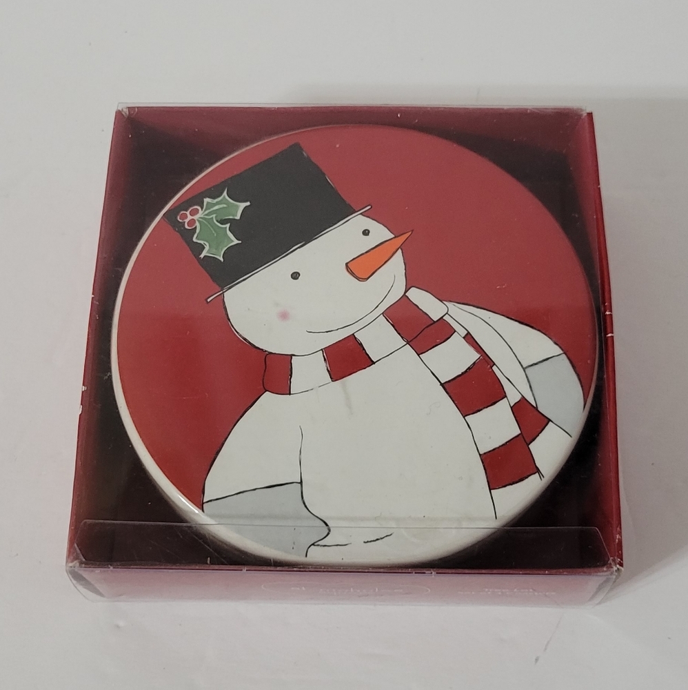 St.Nocholas Square Snowman Coaster Set